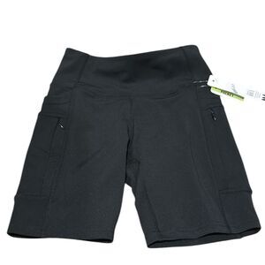 NWT Nicole Miller‎ Sport Biker Shorts Media Pocket Size Small
